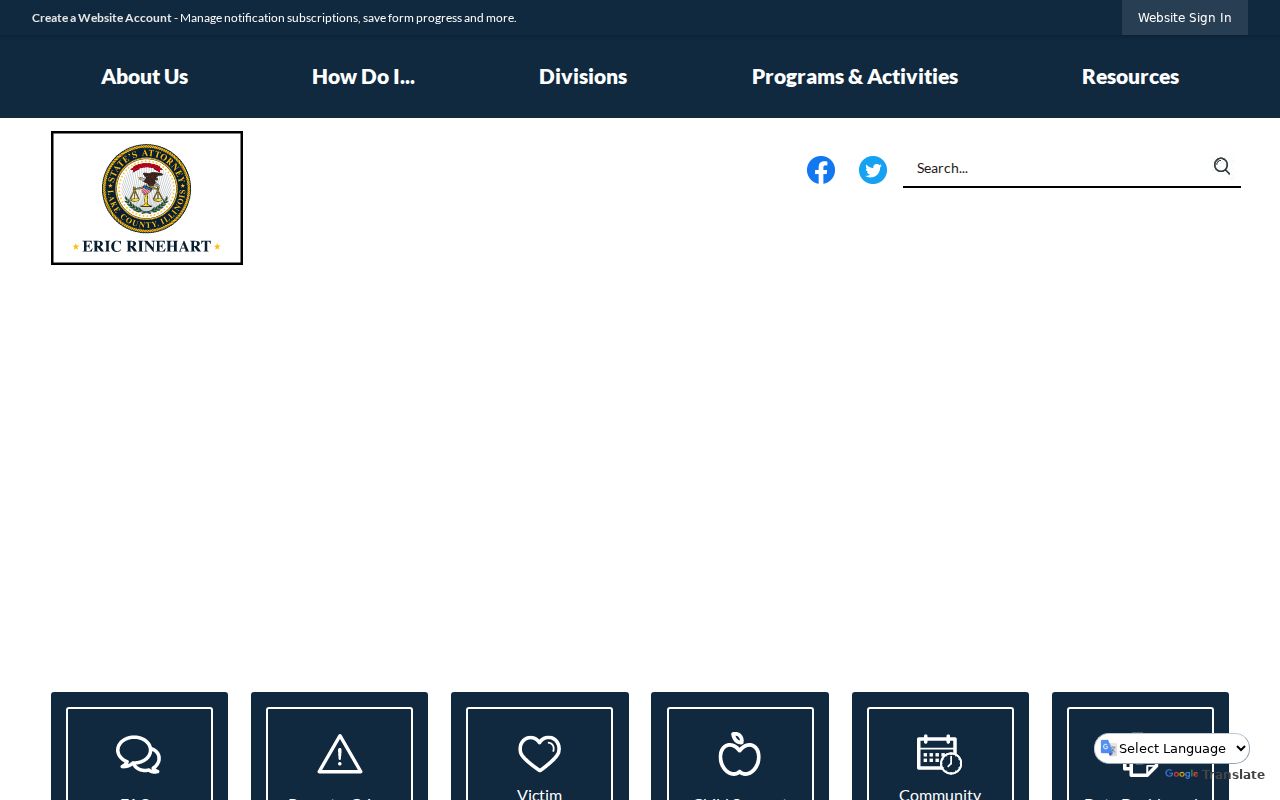 Lake County criminal court cases and State's Attorney prosecution page